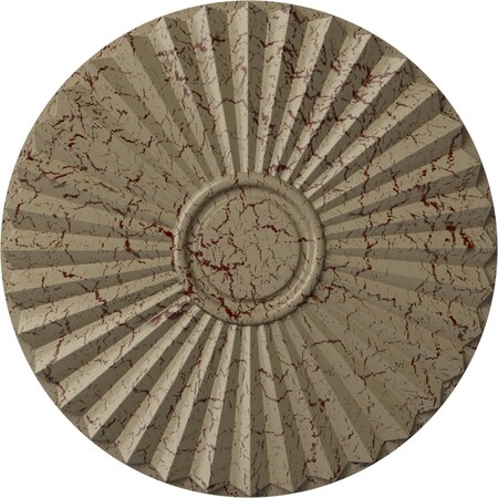 Shakuras Ceiling Medallion (For Canopies up to 5"), 19 3/4"OD x 1 3/8"P, Gobi Desert Crackle